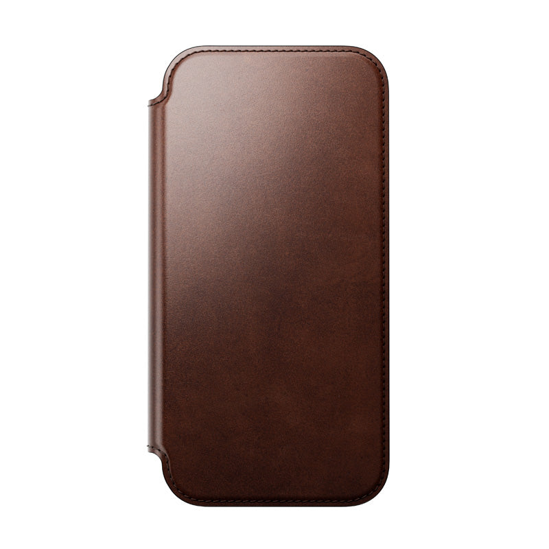 Folio Modern Cuir Horween iPhone 18 Pro Max / 17 Pro Max Rustic Brown