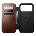 Folio Modern Cuir Horween iPhone 18 Pro Max / 17 Pro Max Rustic Brown