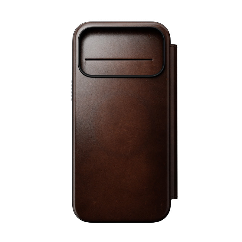 Folio Modern Cuir Horween iPhone 18 Pro Max / 17 Pro Max Rustic Brown