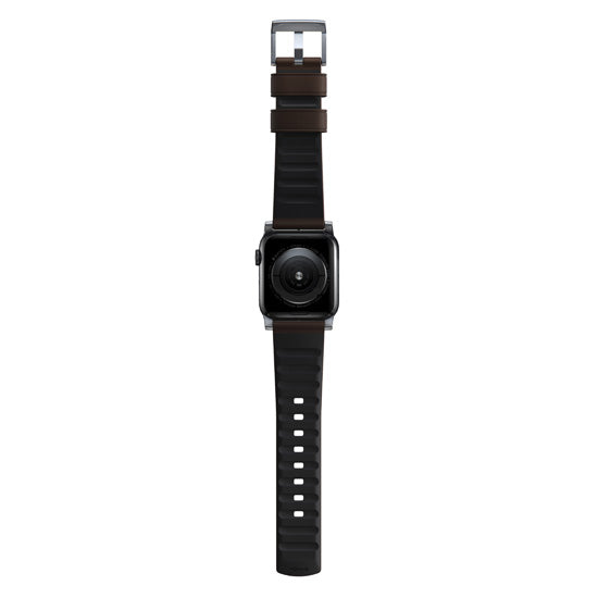 Bracelet Active Pro Apple Watch 44/45/46/49 mm Gris/Marron