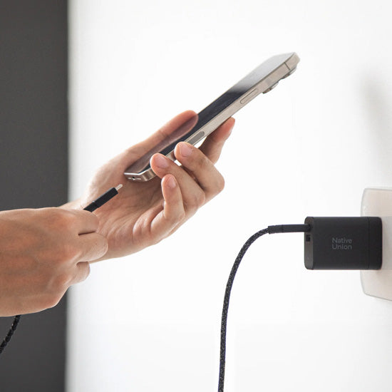 Chargeur rapide GaN PD 45W 1C + 1A Noir