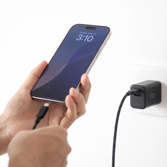 Chargeur rapide GaN PD 45W 1C + 1A Noir