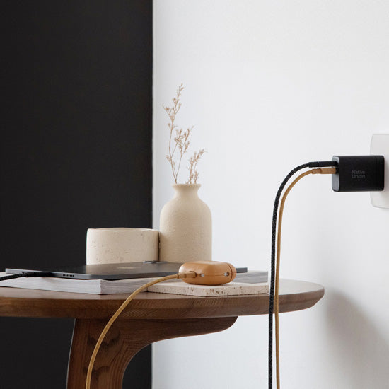 Chargeur rapide GaN PD 45W 1C + 1A Noir