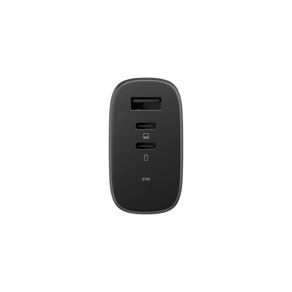 Chargeur Fast GaN PD 67W (3 ports) Noir