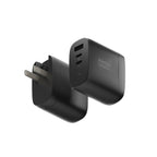 Chargeur Fast GaN PD 67W (3 ports) Noir