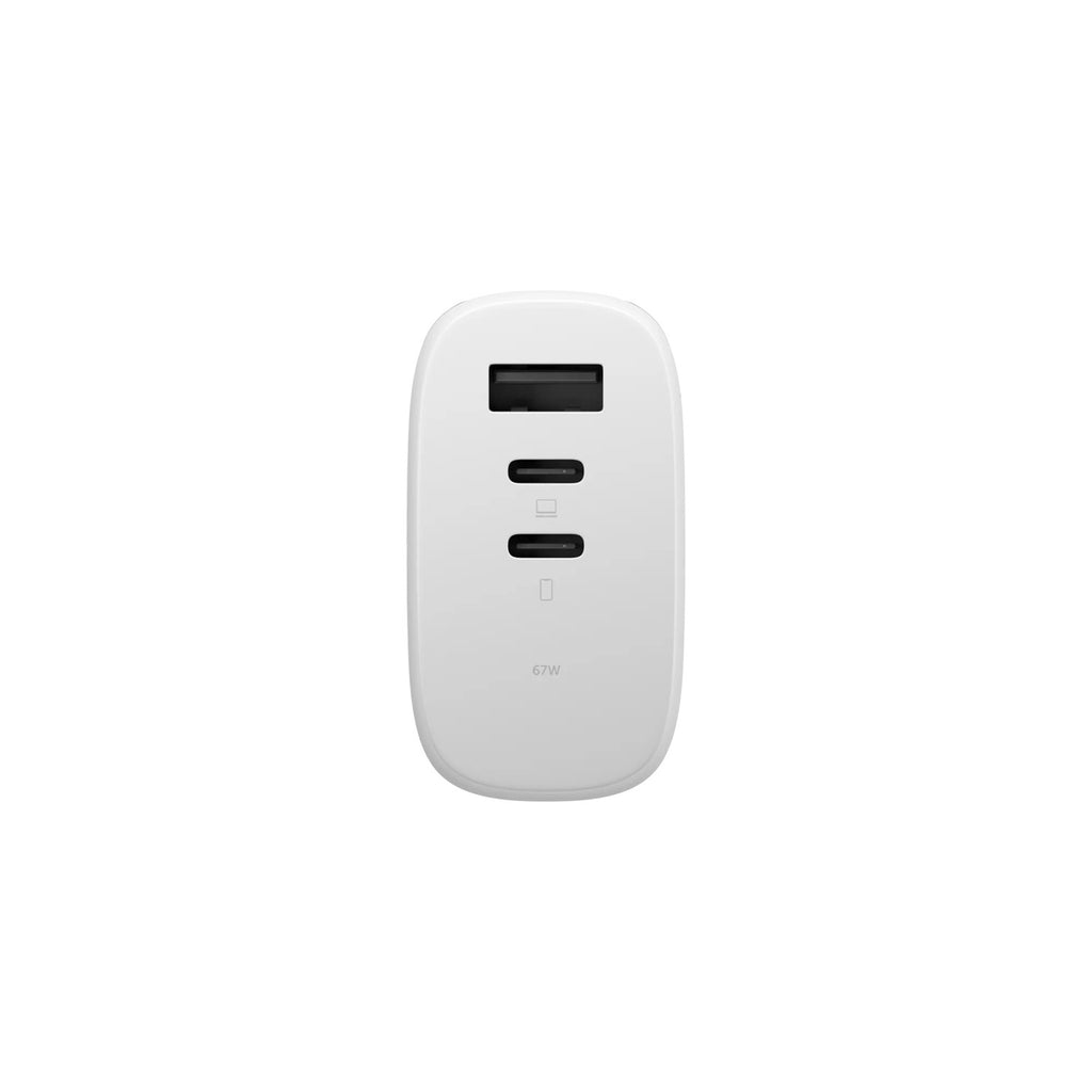 Chargeur Fast GaN PD 67W (3 ports) Blanc