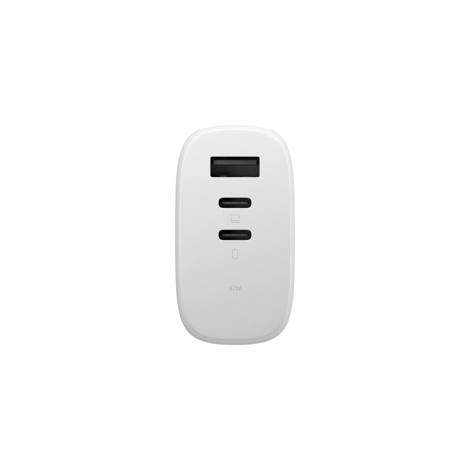 Chargeur Fast GaN PD 67W (3 ports) Blanc
