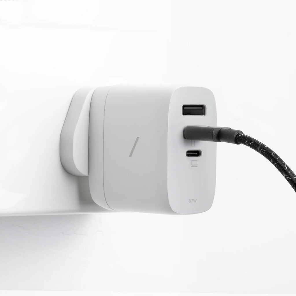 Chargeur Fast GaN PD 67W (3 ports) Blanc