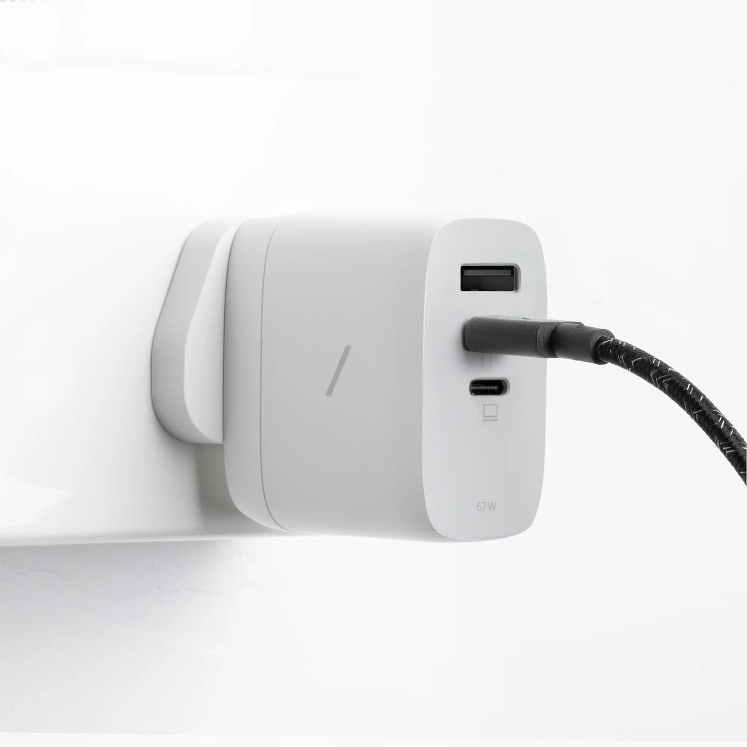 Chargeur Fast GaN PD 67W (3 ports) Blanc