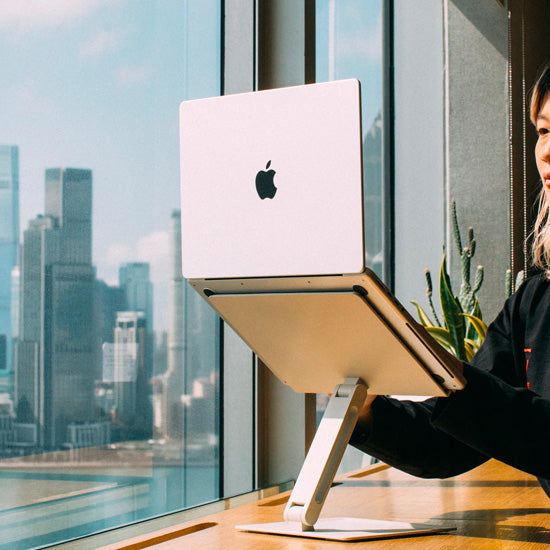 Support MacBook et PC Noir