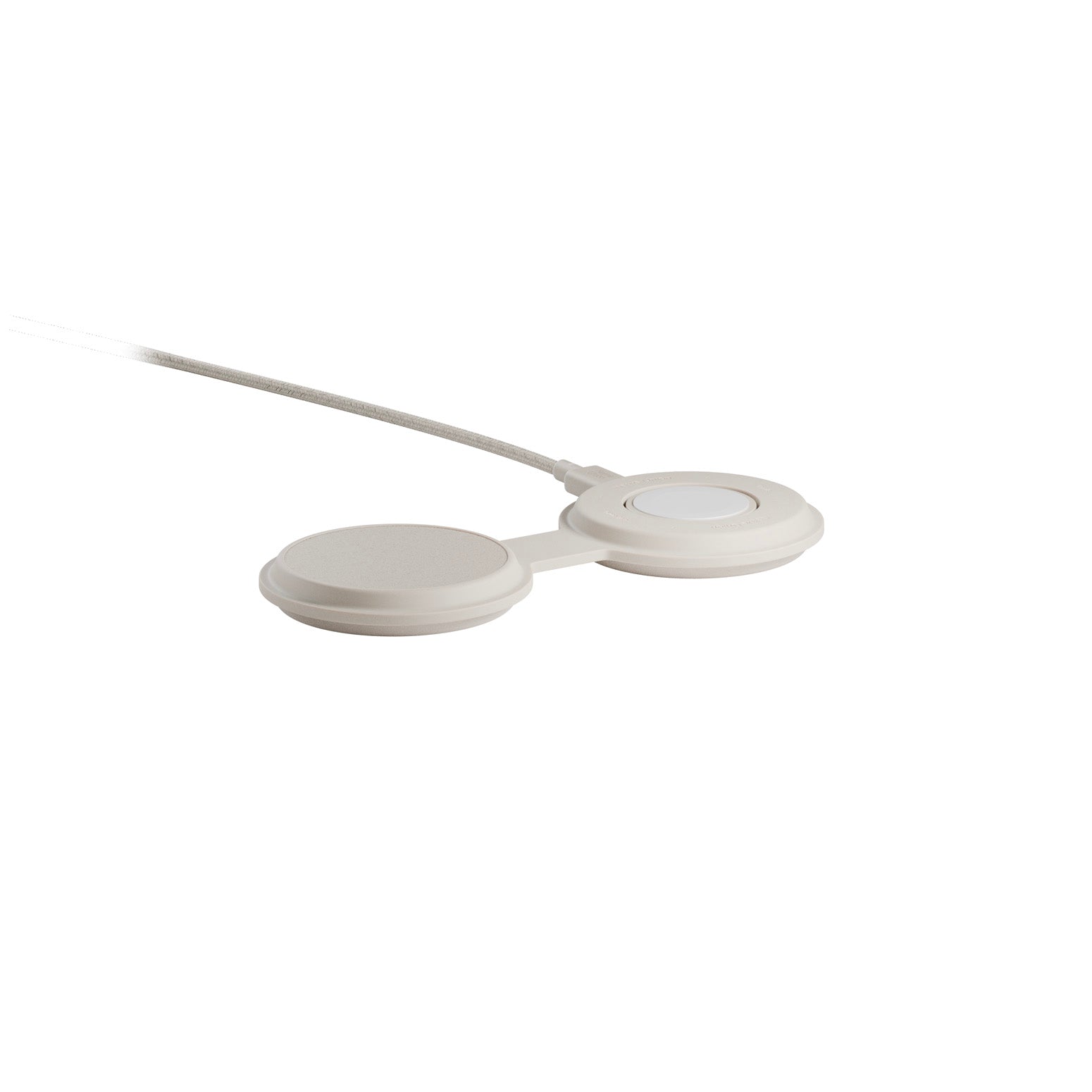 Voyage Chargeur sans fil 2-en-1 Qi2 Beige