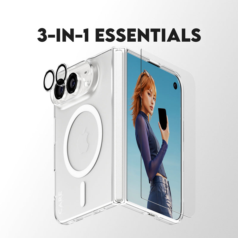 CARE™ by PanzerGlass® Pack 3-en-1 Flagship iPhone Duo
