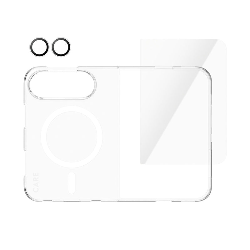 CARE™ by PanzerGlass® Pack 3-en-1 Flagship iPhone Duo