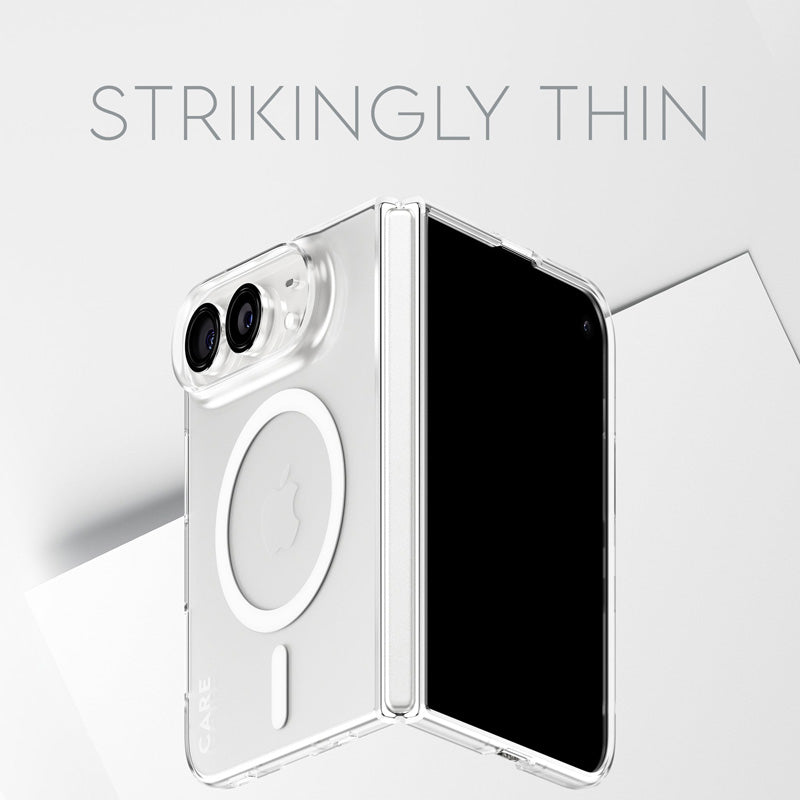CARE by PanzerGlass® Coque SL1M MagSafe iPhone Duo Transparente
