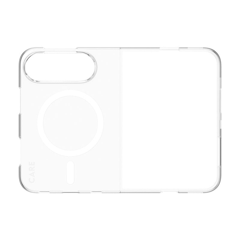 CARE by PanzerGlass® Coque SL1M MagSafe iPhone Duo Transparente
