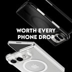 CARE by PanzerGlass® Coque SL1M MagSafe iPhone Duo Transparente
