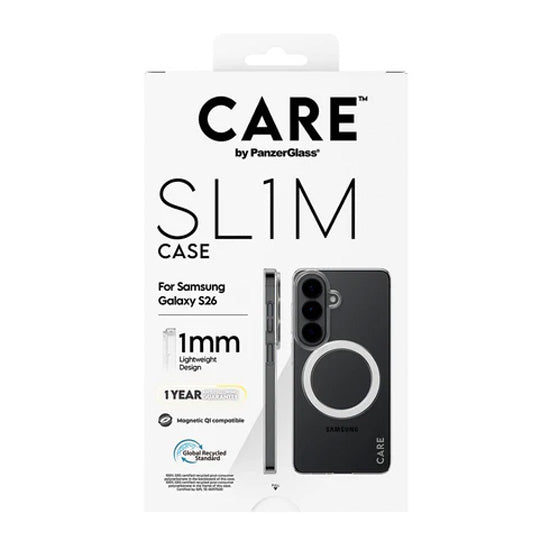 CARE™ by PanzerGlass® SL1M Coque Transparent w. Qi Samsung S26