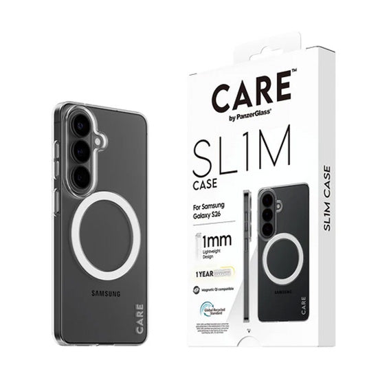 CARE™ by PanzerGlass® SL1M Coque Transparent w. Qi Samsung S26