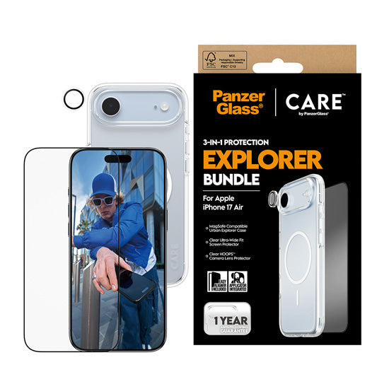 CARE by x PanzerGlass® 3-in-1 Flagship Combat Bundle iPhone Air