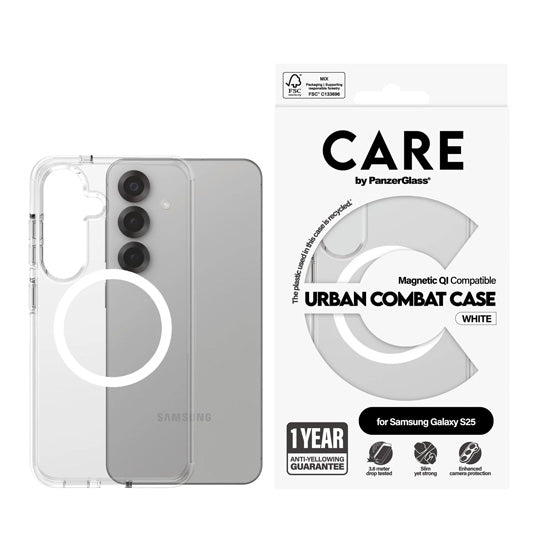 CARE by PanzerGlass® Flagship CoqueTransparent Urban Combat w. Samsung S25