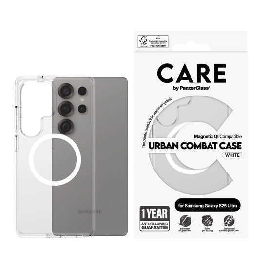 CARE by PanzerGlass® Flagship CoqueTransparent Urban Combat w. Samsung S25 Ultra