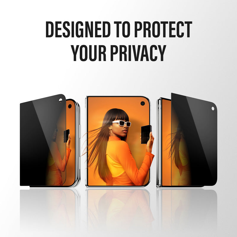 PanzerGlass® Privacy 2-Way FRAME FIT avec EasyAligner iPhone Duo