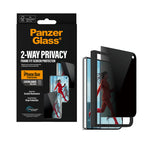 PanzerGlass® Privacy 2-Way FRAME FIT avec EasyAligner iPhone Duo