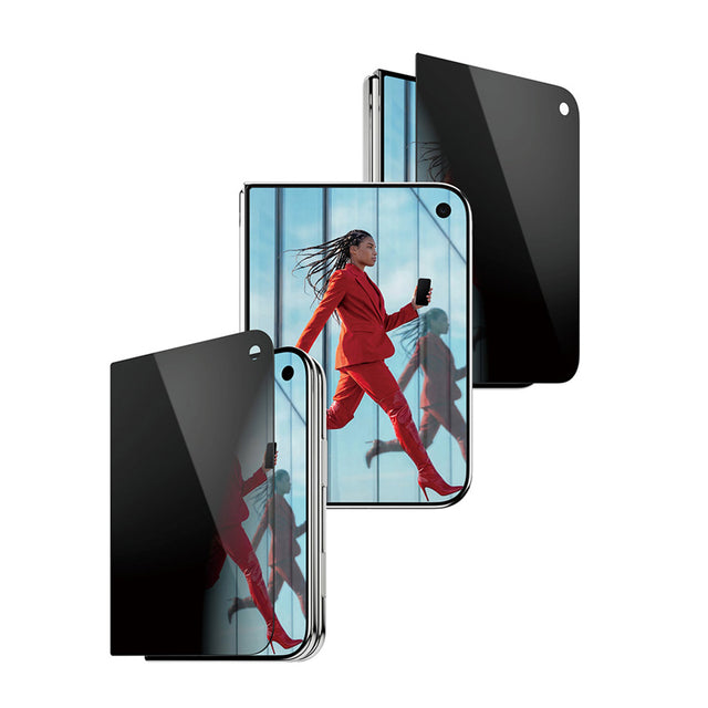 PanzerGlass® Privacy 2-Way FRAME FIT avec EasyAligner iPhone Duo