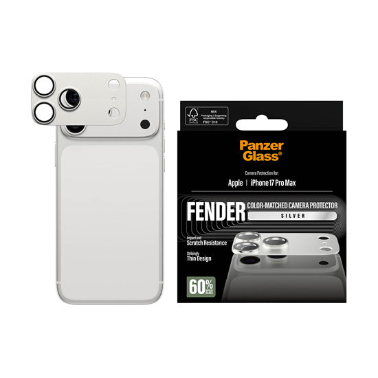 PanzerGlass® FENDER Camera Protector iPhone 17 Pro Max Silver