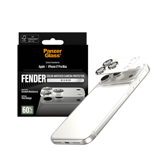 PanzerGlass® FENDER Camera Protector iPhone 17 Pro Max Silver