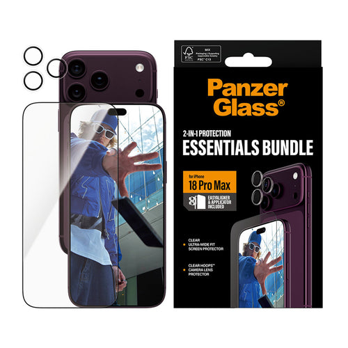 PanzerGlass® Bundle 2-en-1 iPhone 18 Pro Max