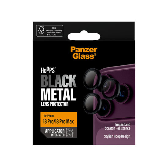 PanzerGlass® Hoops® Camera Lens Protector  iPhone 18 Pro / Pro Max Noir