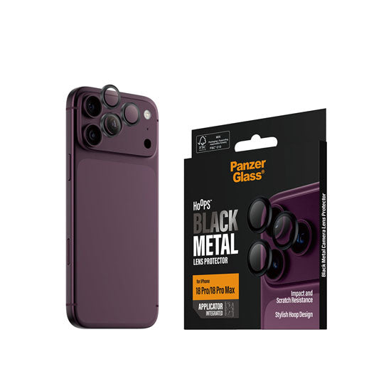 PanzerGlass® Hoops® Camera Lens Protector  iPhone 18 Pro / Pro Max Noir