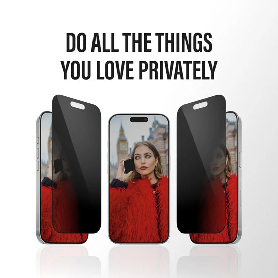 PanzerGlass®Protection d'écran 2-Way Privacy Ultra-Wide Fit w. FASTFIT IN-A-BOX iPhone 17 Pro Max |