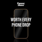 PanzerGlass®Protection d'écran 2-Way Privacy Ultra-Wide Fit w. FASTFIT IN-A-BOX iPhone 17 Pro Max |
