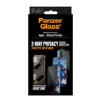 PanzerGlass®Protection d'écran 2-Way Privacy Ultra-Wide Fit w. FASTFIT IN-A-BOX iPhone 17 Pro Max |