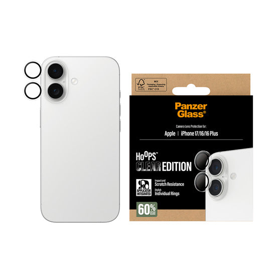 PanzerGlass® Hoops® Transparent Camera Lens Protector iPhone 17