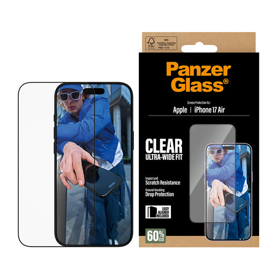 PanzerGlass® Protection d'écran Ultra- Wide Fit w. EasyAligner iPhone Air