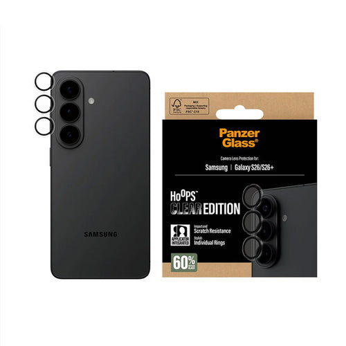 PanzerGlass® Hoops® Camera Lens Protector Transparent Samsung S26 | S26+