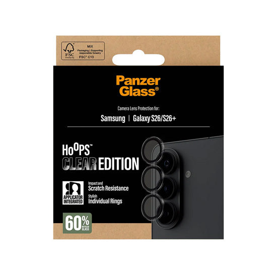 PanzerGlass® Hoops® Camera Lens Protector Transparent Samsung S26 | S26+