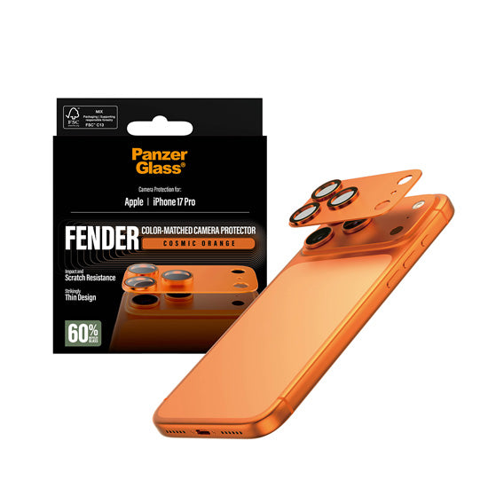 PanzerGlass® FENDER Camera Protector iPhone 17 Pro Orange
