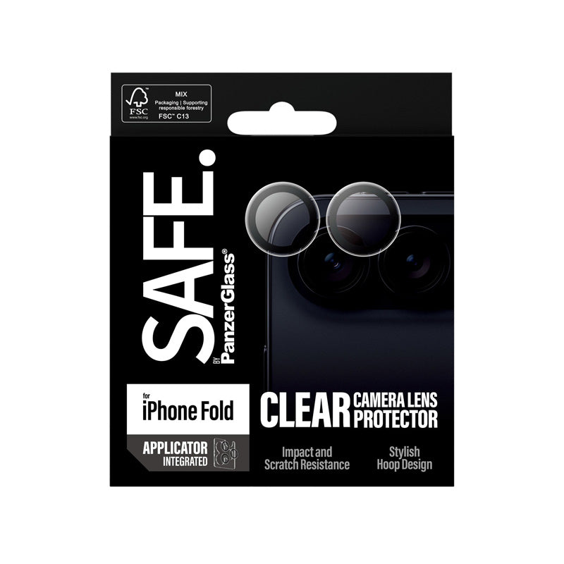 SAFE. by PanzerGlass® Camera Lens Protector Transparent iPhone 18 Fold