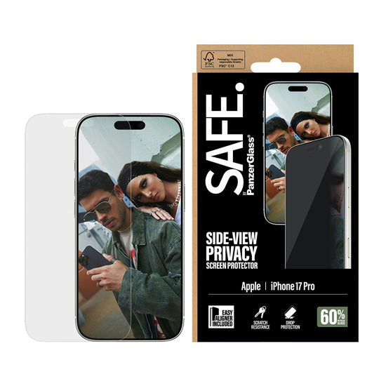 SAFE. by PanzerGlass® Privacy Protection d'écran Ultra- Wide Fit w. EasyAligner iPhone 17 Pro