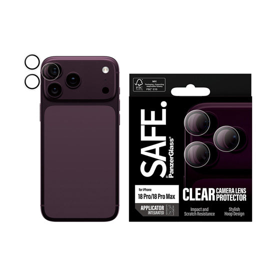 SAFE. by PanzerGlass® Camera Lens Protector Transparent iPhone 18 Pro / iPhone 18 Pro Max