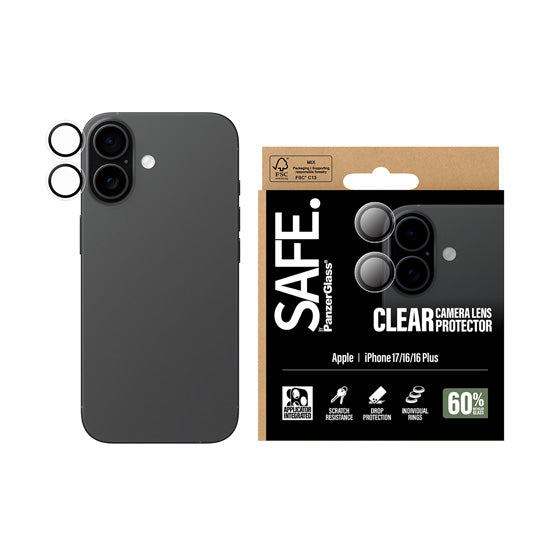 SAFE. by PanzerGlass® Camera Lens Protector Transparent iPhone 17