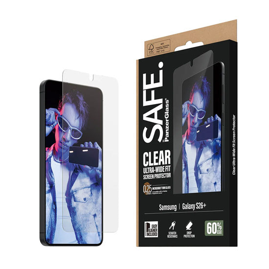 SAFE. by PanzerGlass® Protection d'écran Ultra- Wide Fit w. EasyAligner Samsung S26 Plus