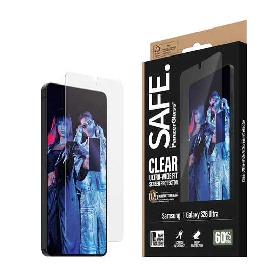 SAFE. by PanzerGlass® Protection d'écran Ultra- Wide Fit w. EasyAligner Samsung S26 Ultra