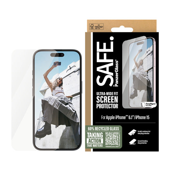 SAFE. by PanzerGlass™ iPhone 16/15