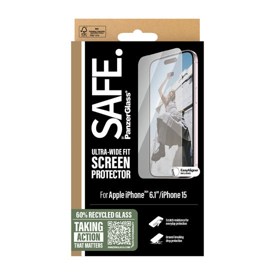 SAFE. by PanzerGlass™ iPhone 16/15