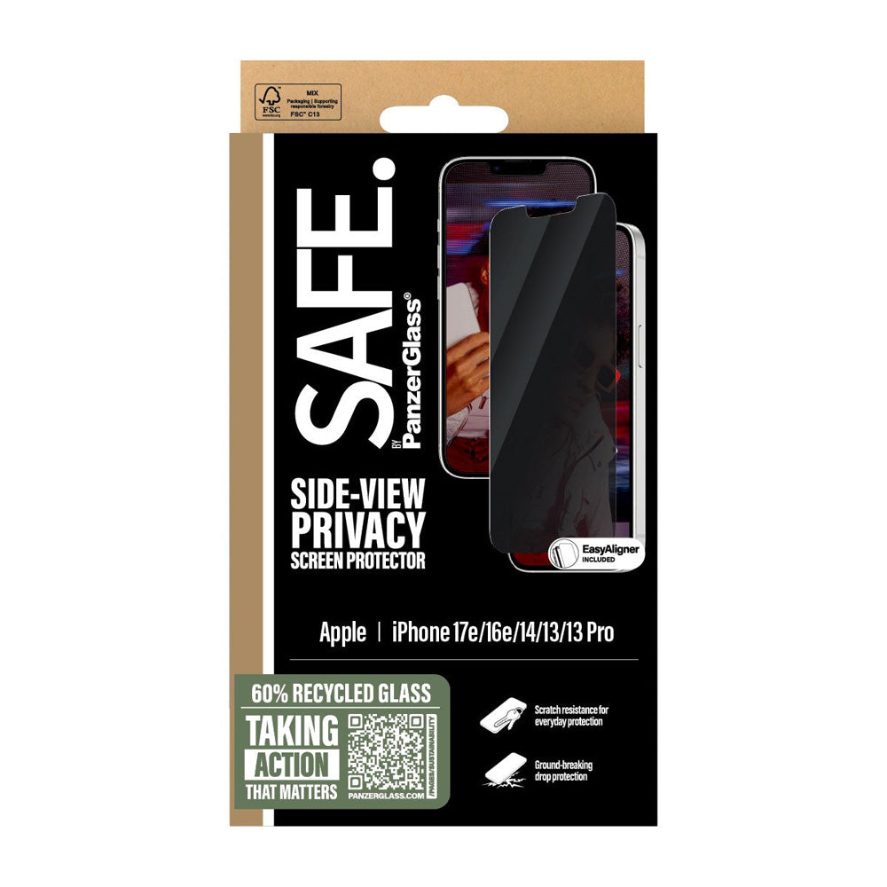 SAFE. by PanzerGlass® Privacy Protection d'écran Ultra- Wide Fit Aligner iPhone 16e / 17e